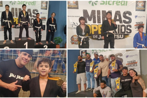 Equipe de Fortaleza de Minas conquista 3º lugar geral no Minas Open de Jiu-Jitsu em Passos